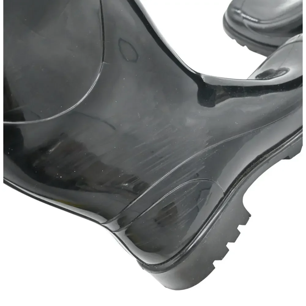 Burberry Black Rubber Rain Boots Size 38